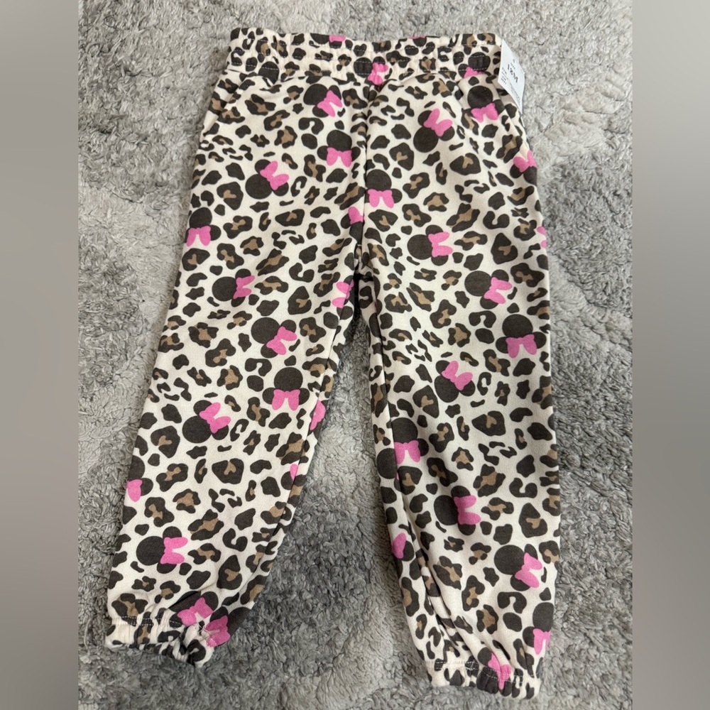 Leopard Print Pants with Pink Accents 18M..#864